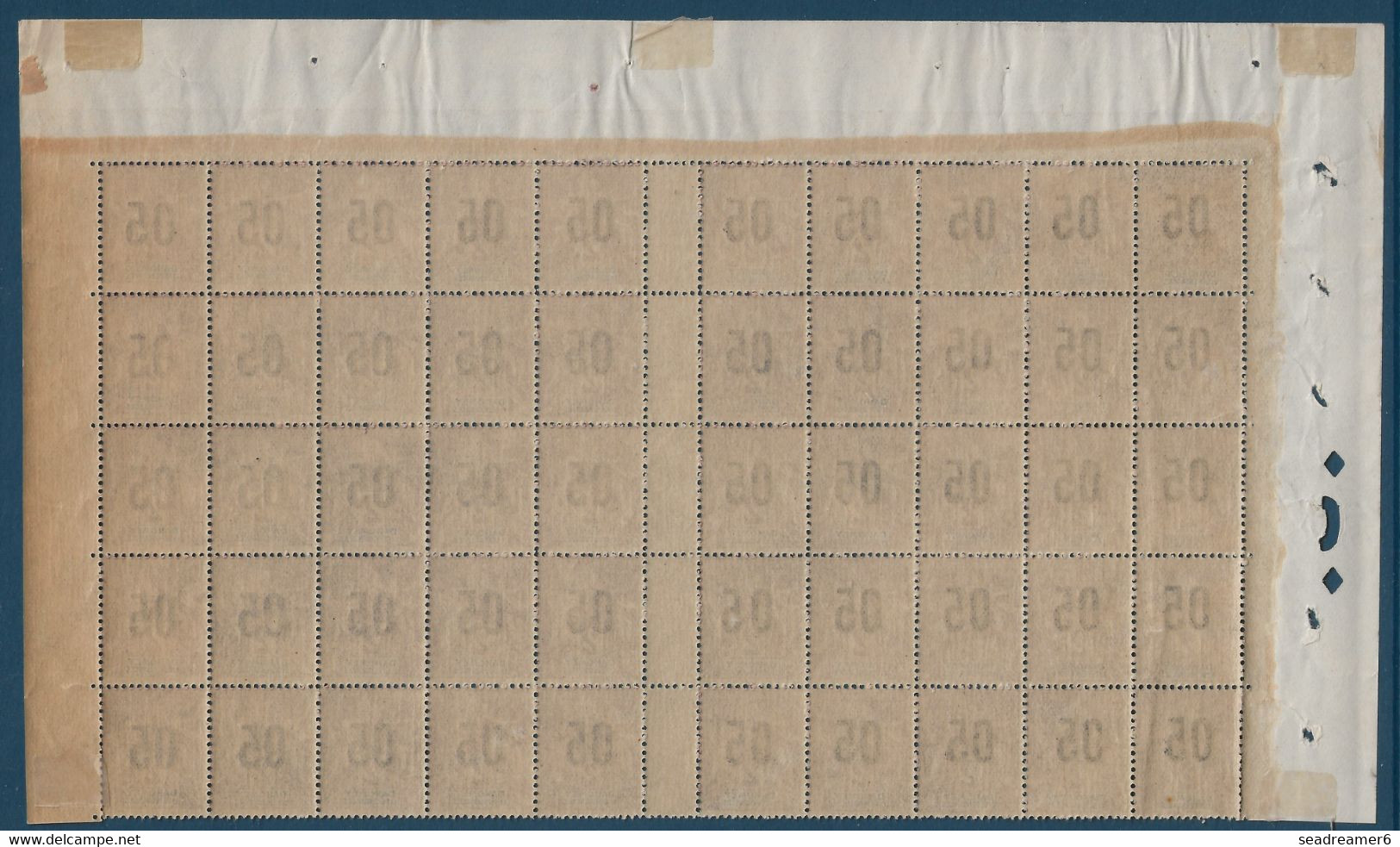 Colonies Type Groupe Dahomey Feuille Interpanneau N°33/33Aa**/* Sans Millésime 2 Variété 0 & 5 Espacé Case 10 35 TTB - Unused Stamps