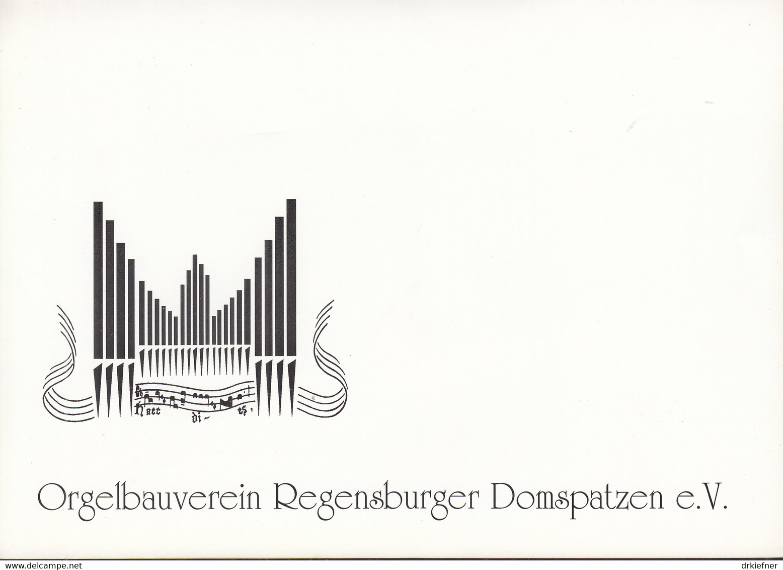 Telefonkarte Des Orgelbauvereins Der Regensburger Domspatzen, 6 DM, 10.1992 - Musique