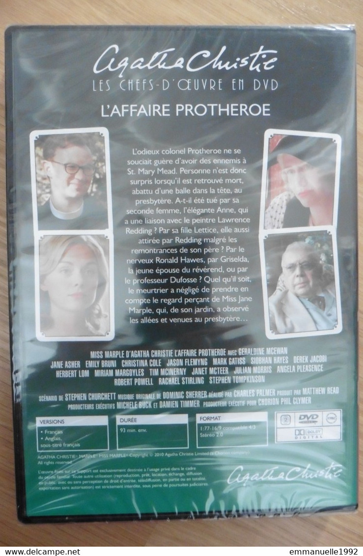 DVD L'affaire Protheroe Miss Marple Avec G. McEwan Série Anglaise Agatha Christie - Neuf Sous Cellophane - TV Shows & Series