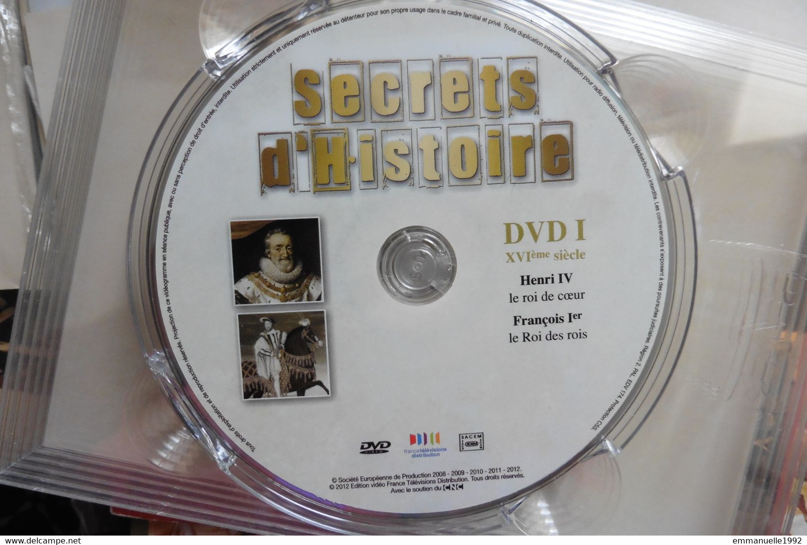 DVD Secrets D'Histoire Stéphane Bern - Henri IV - François Ier - Sans Boitier - Dokumentarfilme