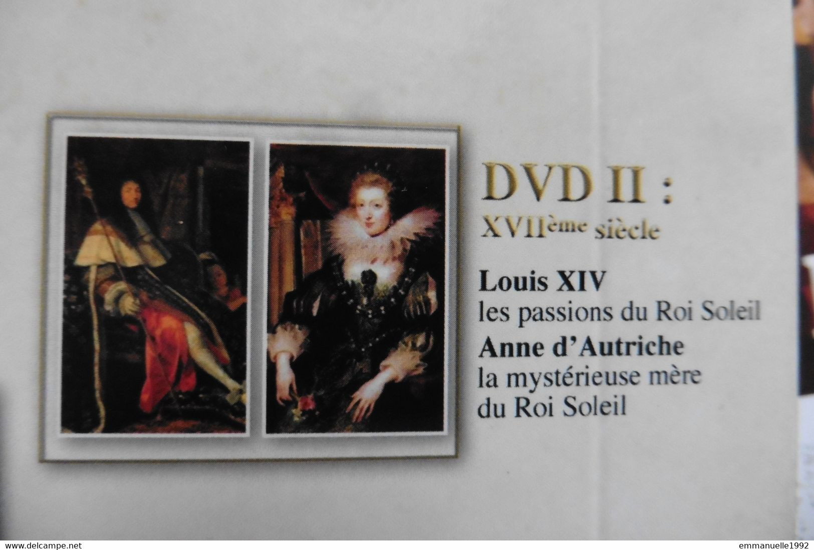 DVD Secrets D'Histoire Stéphane Bern - Louis XIV Anne D'Autriche - Sans Boitier - Dokumentarfilme