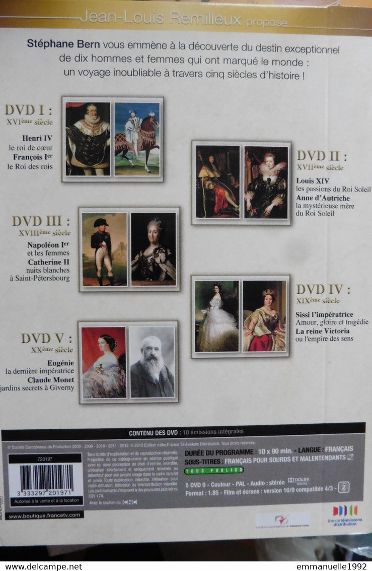 DVD Secrets D'Histoire Stéphane Bern - Louis XIV Anne D'Autriche - Sans Boitier - Documentary