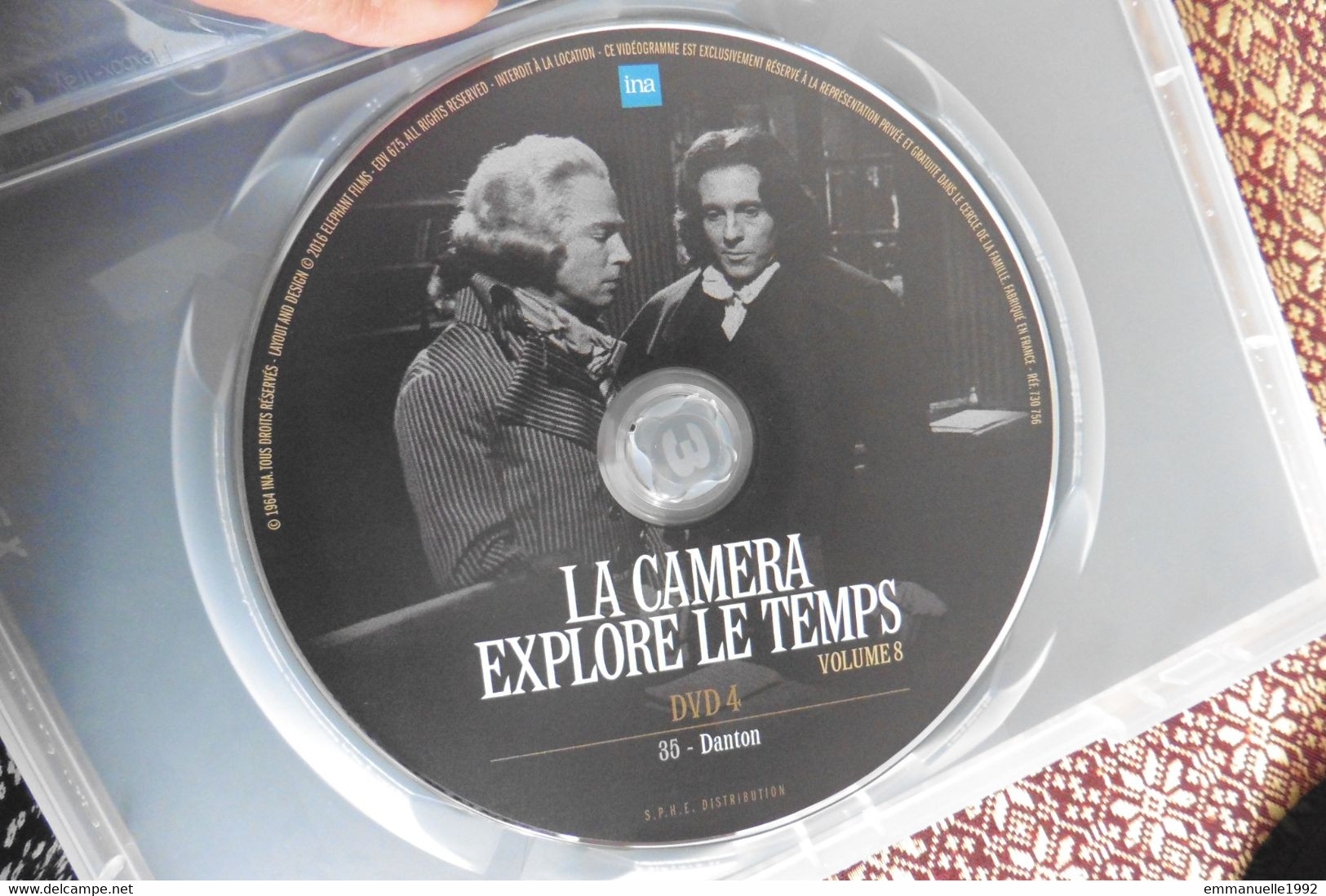 DVD La Caméra Explore Le Temps De Alain Decaux Et André Castelot - Danton - Sans Boitier - RARE ! - Documentaires