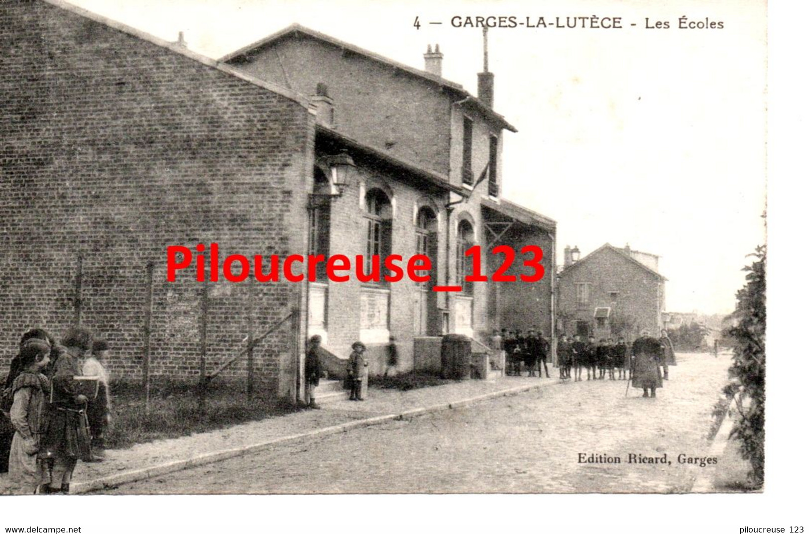 95 Val D'Oise - GARGES LA LUTECE GONESSES - " Les Ecoles " - ANIMATION ENFANTS - RARE - Garges Les Gonesses