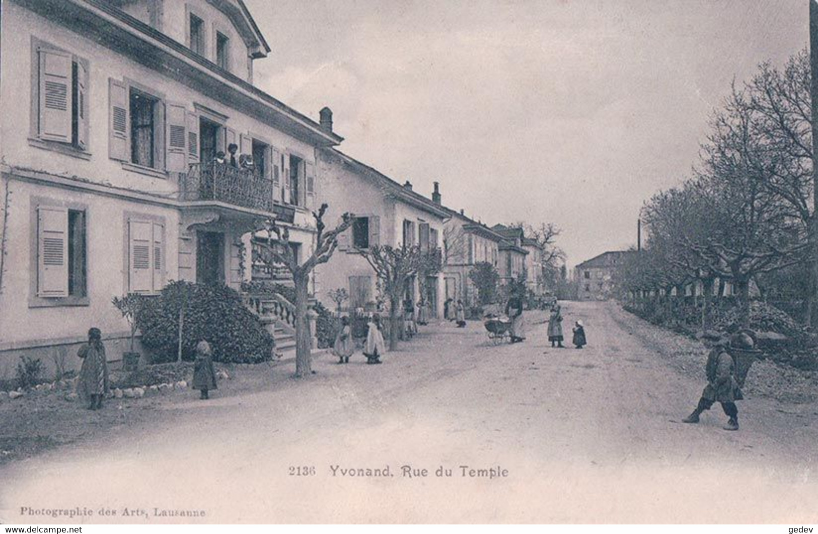 Yvonand VD, Rue Du Temple (12.2.1907) - Yvonand
