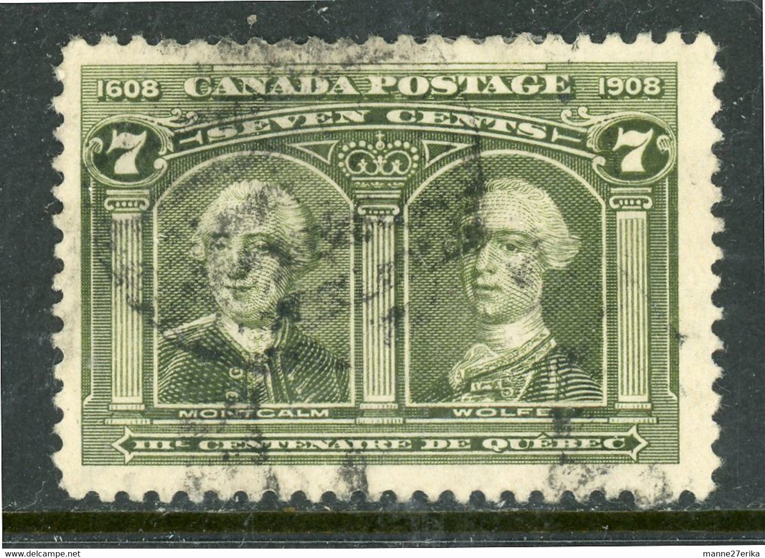 Canada 1908 USED Montcalm And Wolfe - Autres & Non Classés