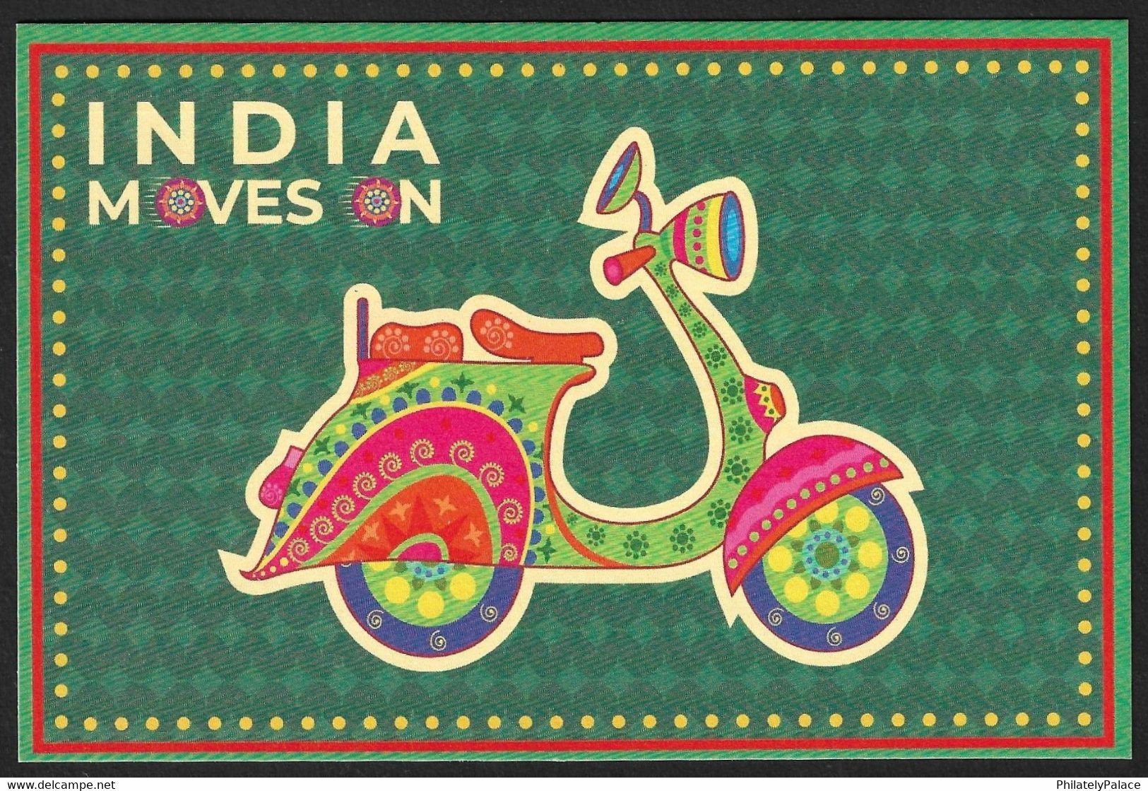 India 2022 Means Of Transport, 2 -Wheeler , Scooter Bike , Postcard , MNH (**) Inde Indien - Storia Postale