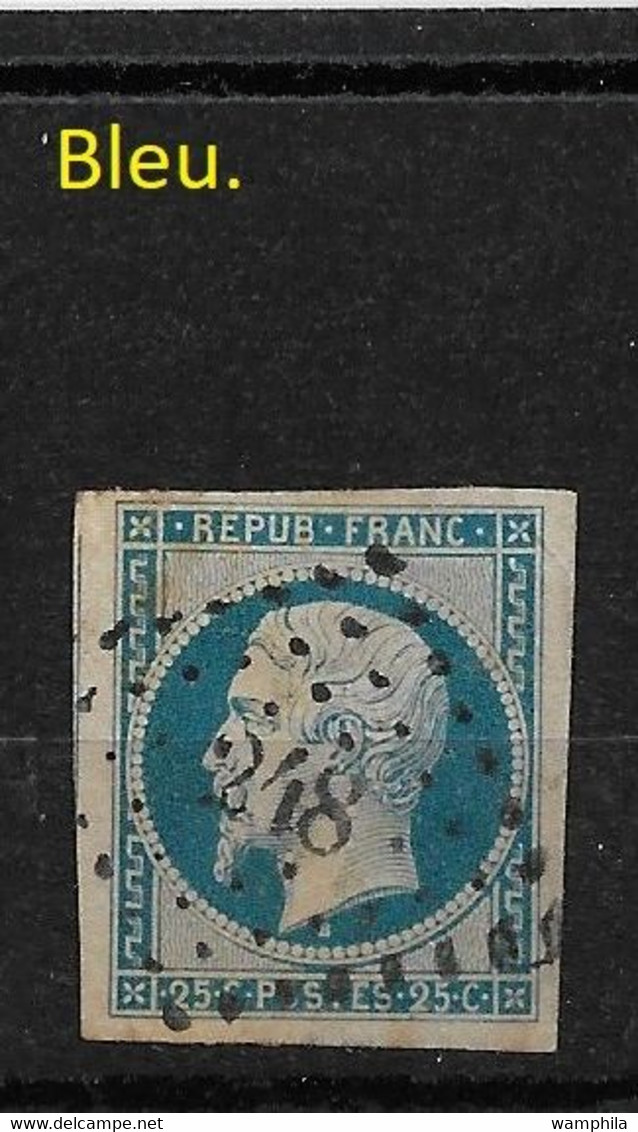 France N°10 Un Lot De 4 Nuances (voir Scans) Cote 330€ - 1852 Louis-Napoléon