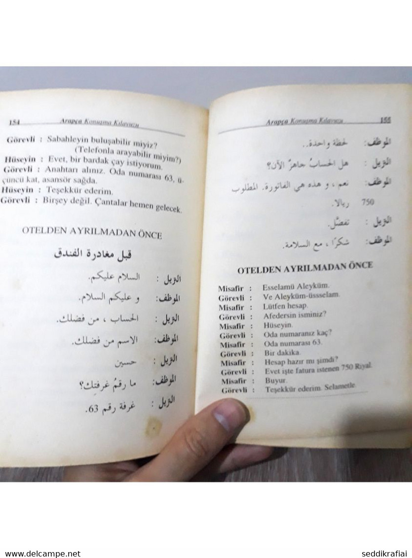 Cantaş Publications Arabic Phrasebook on Your Travel Learn Turkish in Arabic
