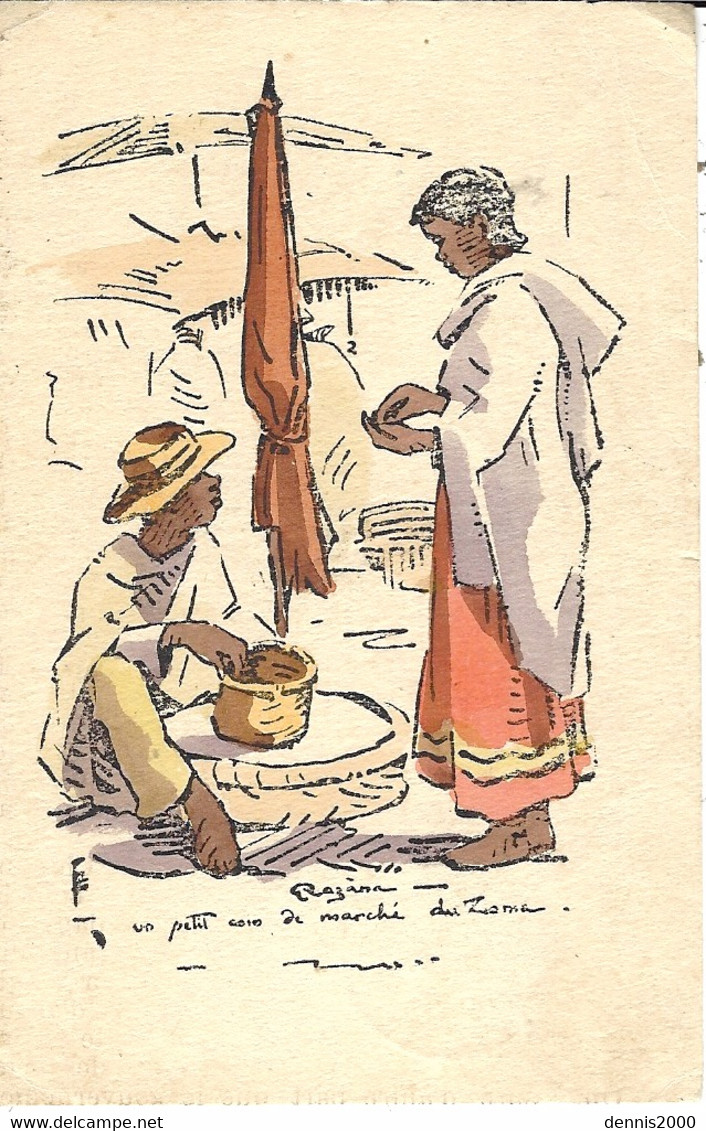 1933- C P A De Madagascar Affr. 20 C Oblit. TANANARIVE-TSARAIAI.ANA / MADAGASCAR - Lettres & Documents