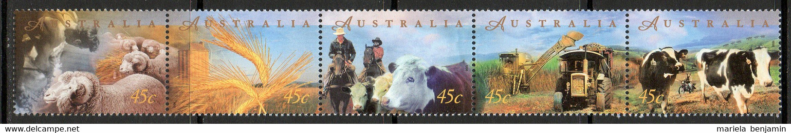 Australie -  1660/64 ** Agriculture (farming Vaches) 1998 - Neufs