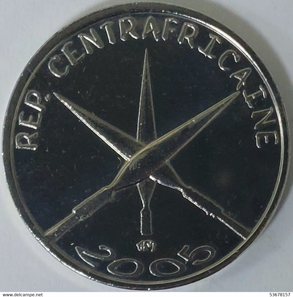 Central African Republic - 1500 CFA Francs (1 Africa), 2005, Spears, X# 12 (Fantasy Coin) (1241) - Repubblica Centroafricana