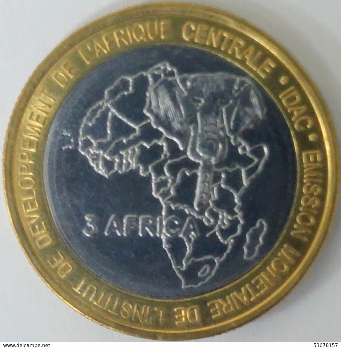 Chad - 4500 CFA Francs (3 Africa), 2007, Pope John Paul II, X# 28 (Fantasy Coin) (1245) - Centraal-Afrikaanse Republiek