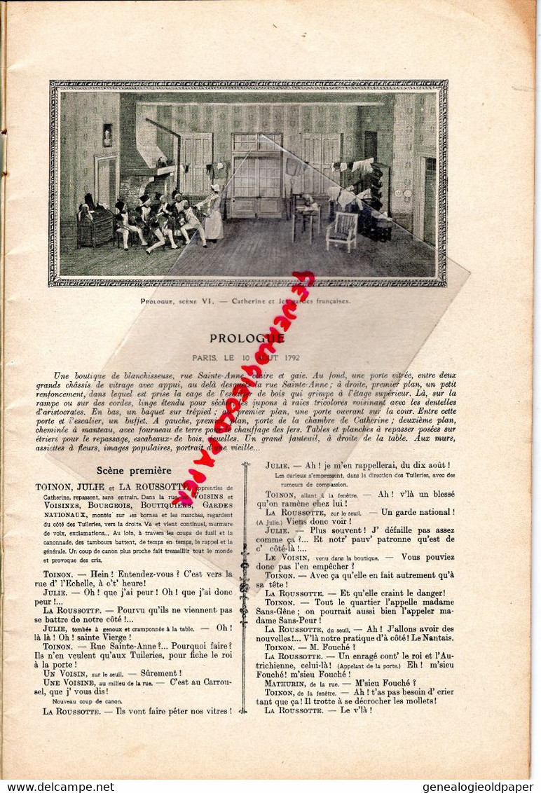 75- PARIS- 1ERE REPRESENTATION MADAME SANS GENE VAUDEVILLE -27 OCTOBRE 1893-SARDOU-MOREAU-THEATRE REJANE-DUQUESNE-CANDE - Programs