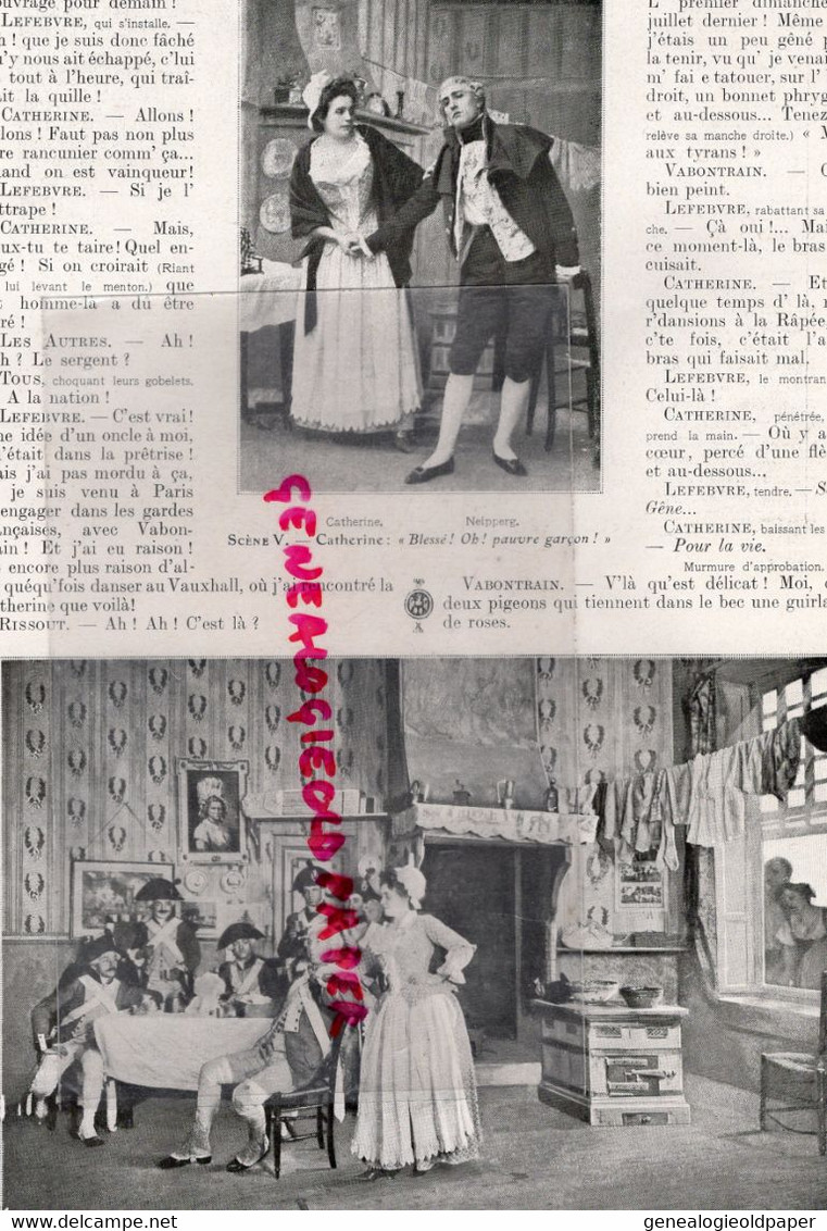 75- PARIS- 1ERE REPRESENTATION MADAME SANS GENE VAUDEVILLE -27 OCTOBRE 1893-SARDOU-MOREAU-THEATRE REJANE-DUQUESNE-CANDE