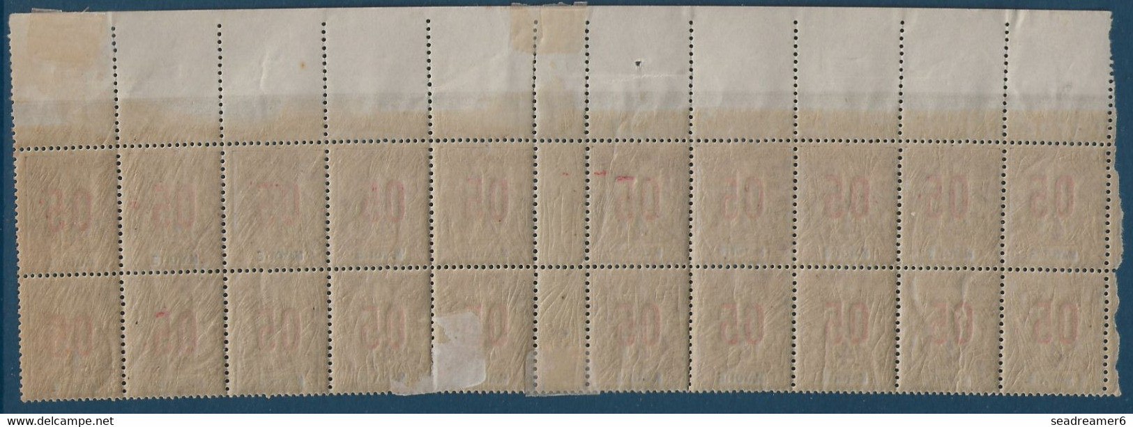 Colonies Type Groupe Mayotte Bande De 20 N°22/22Aa**/* Variété 0 & 5 Espacés De La Case 10 (1.75 Mm Au Lieu De 2 Mm) TTB - Unused Stamps