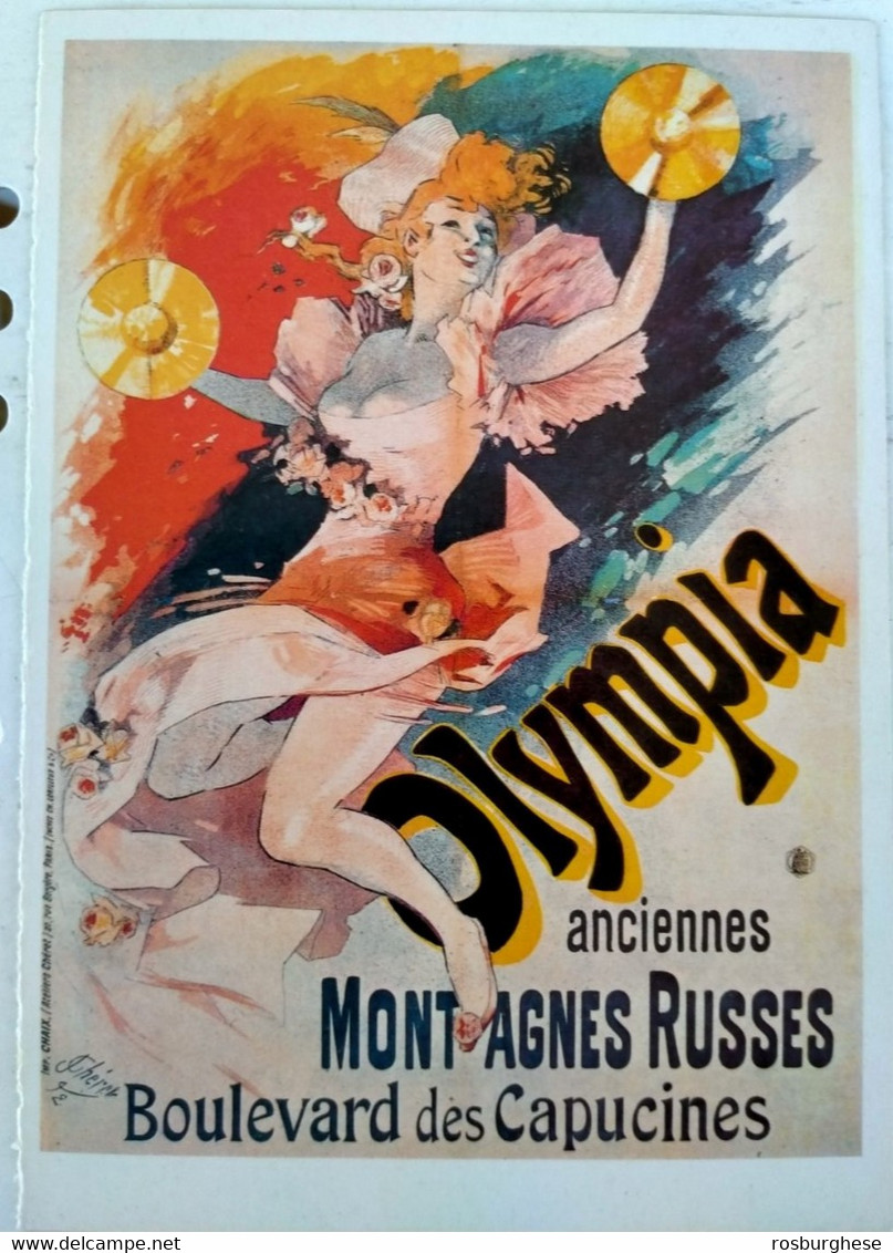 26 - Cartolina Art Nouveau Jules Cheret Olympia FG - Chéret