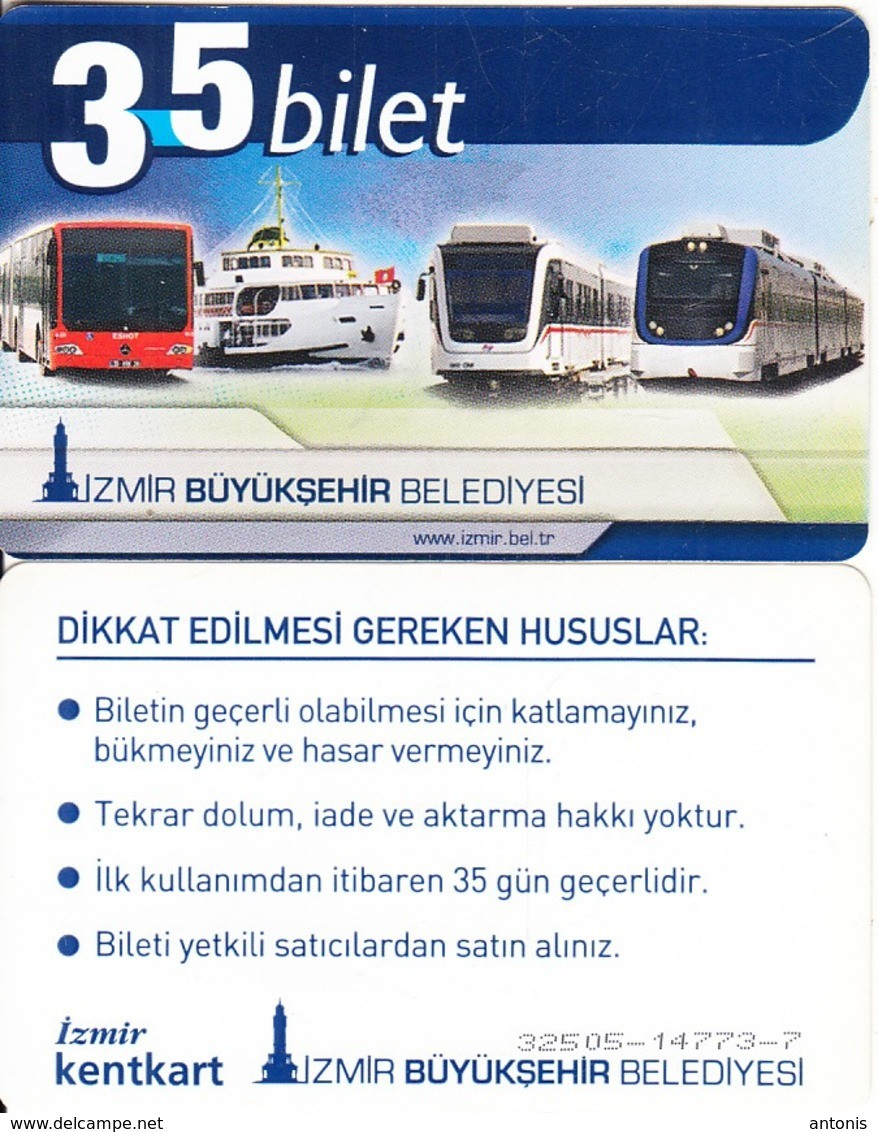 TURKEY - Izmir Transport Card, Used - Altri & Non Classificati