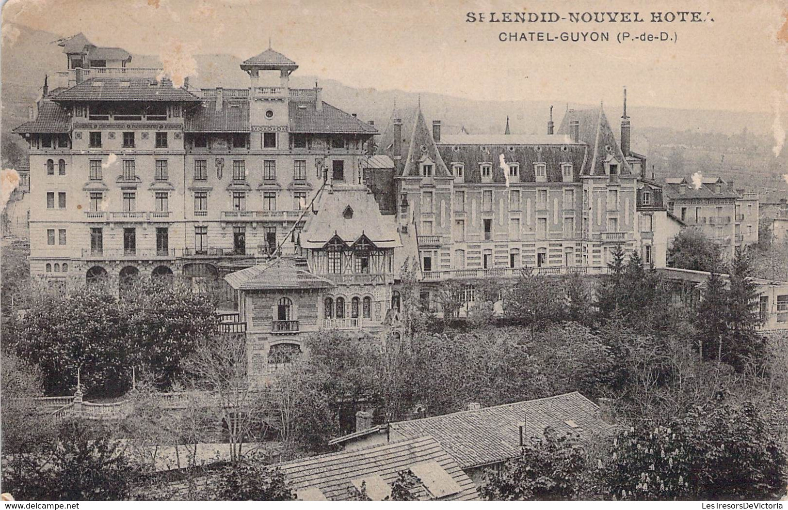 CPA  COLORISEE - 63 - CHATEL-GUYON - St LENDID - Nouvel Hôtel - Hoteles & Restaurantes