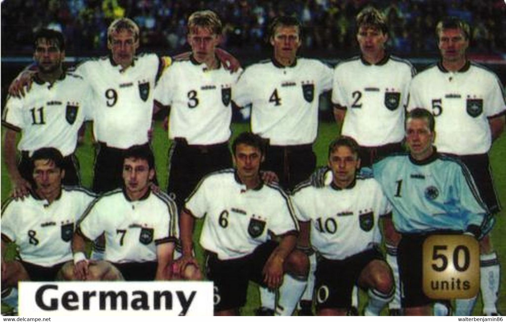 SCHEDA TELEFONICA CARTONCINO PHONECARD U.S.A. MCI GERMANY FOOTBALL TEAM - Colecciones