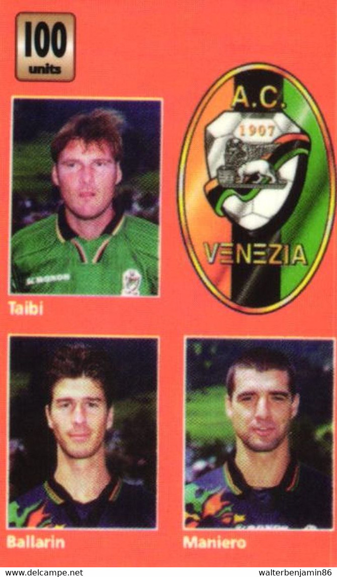 SCHEDA TELEFONICA CARTONCINO PHONECARD U.S.A. MCI A.C. VENEZIA FOOTBALL TEAM - Collections