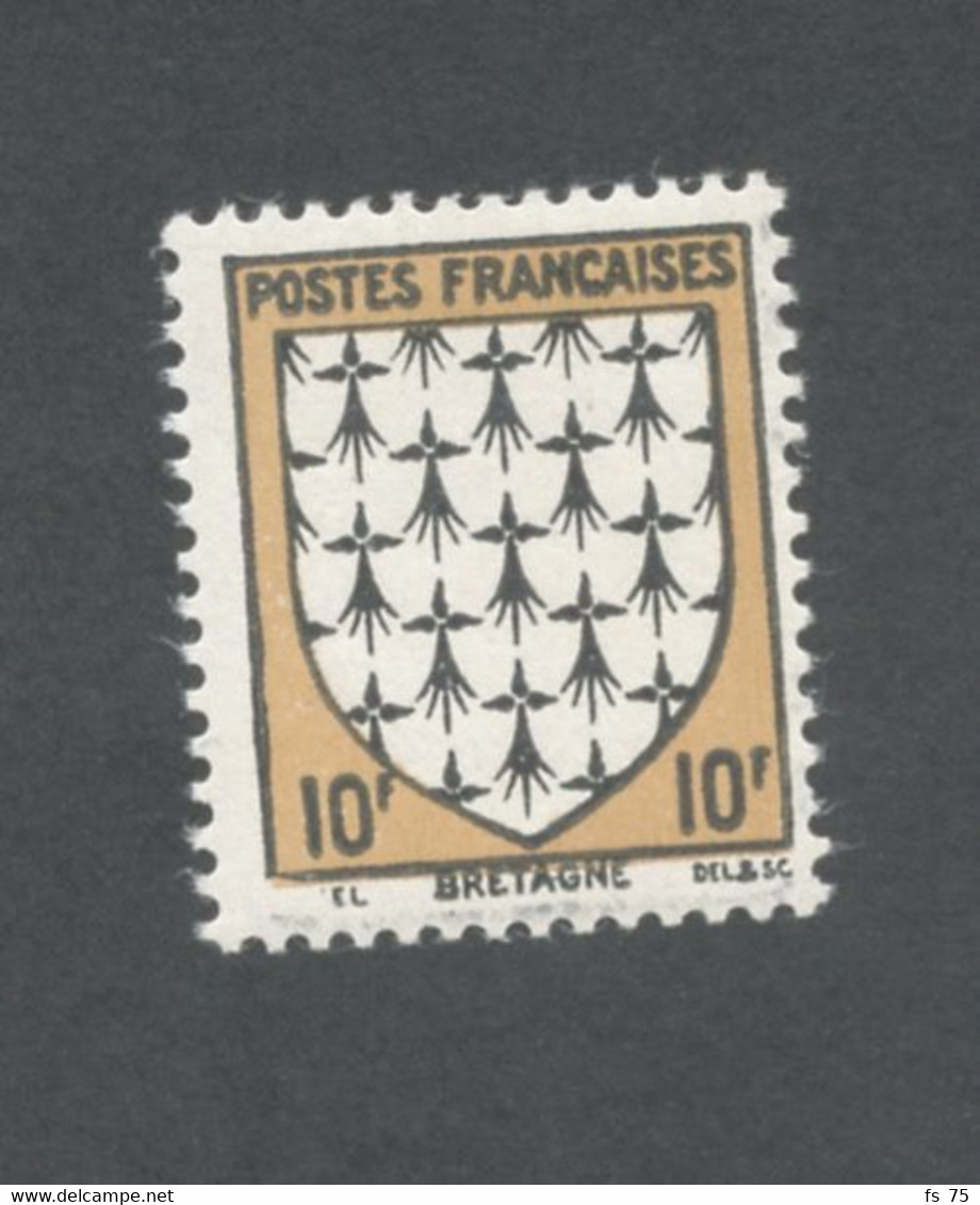 FRANCE - N°573  10F BRETAGNE - SIGNATURE EL AU LIEU DE PIEL - NEUF SANS CHARNIERE - Unused Stamps