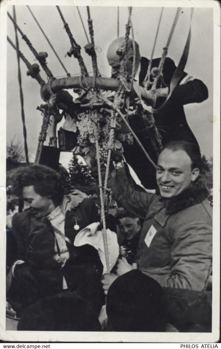 CPA CP Capt John Boesman Ready To Fly In His Record Balloon The Hague Balloonclub N°21 CAD Aberdeen 1957 - Luchtballon