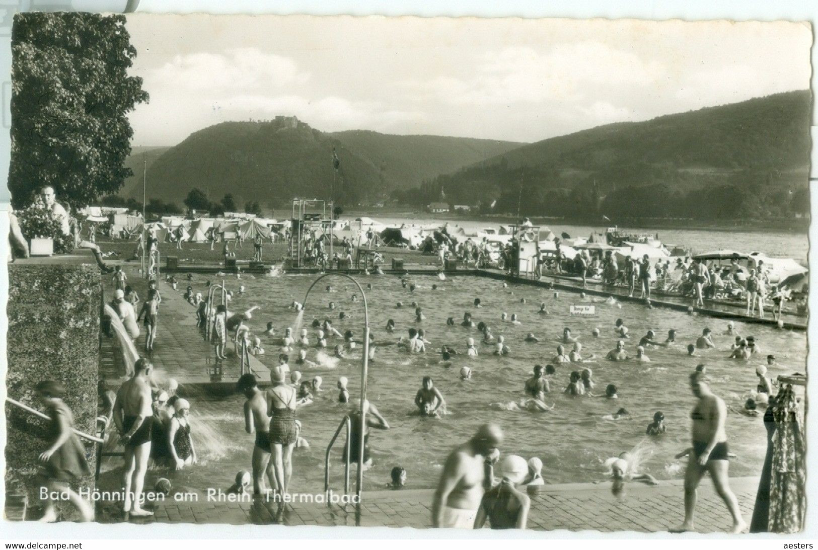 Bad Hönningen; Thermalbad - Gelaufen. (Cramers Kunstanstalt - Dortmund) - Bad Hoenningen