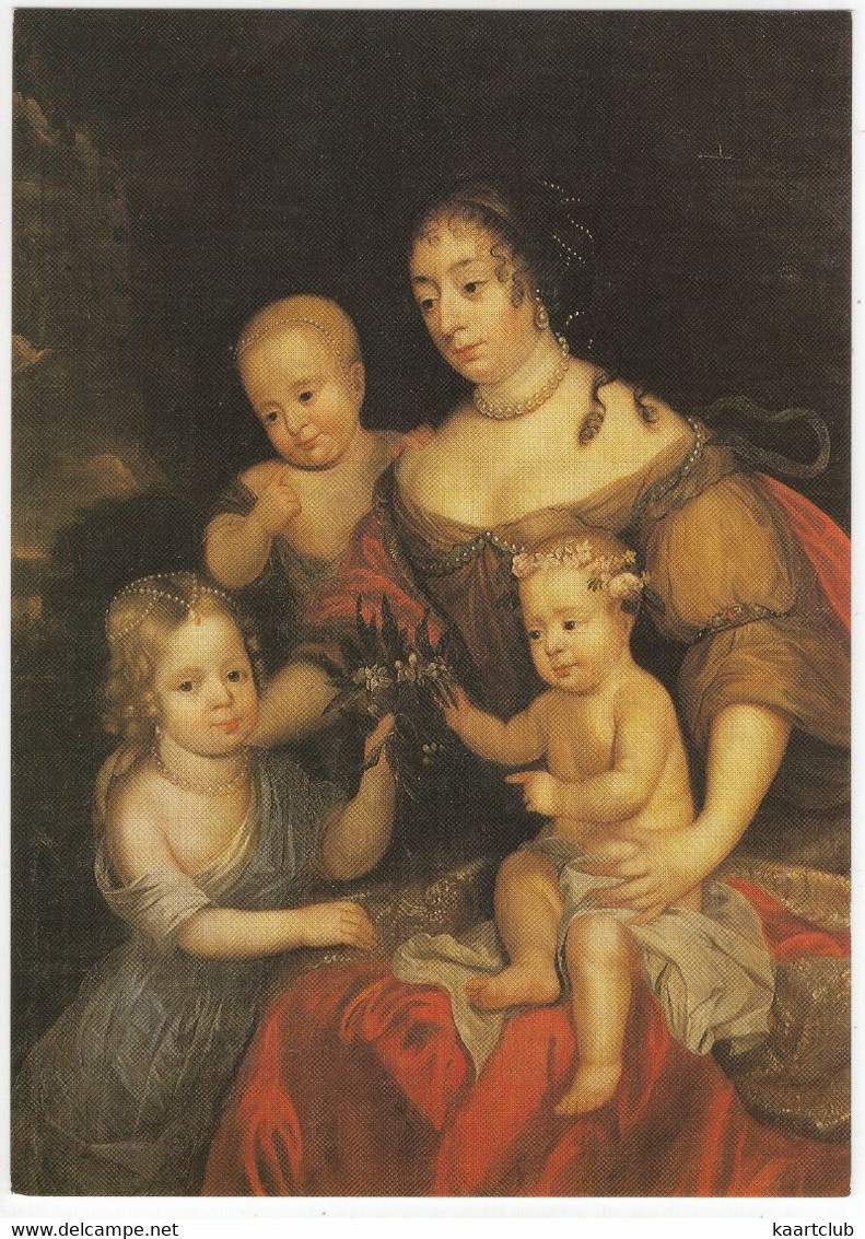 Oranienbaum - Schloß Wörlitz, Speisesaal: Prinzessin Von Nassau-Oranien Mit Ihren Kindern. Um 1680 - Oranienburg