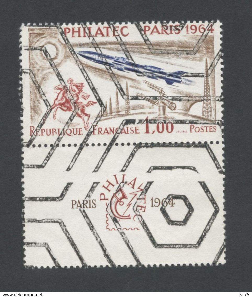 FRANCE - N°1422  1F PHILATEC - PARAOBLITERE - SIGNE J.F. BRUN - NEUF SANS GOMME - Unused Stamps