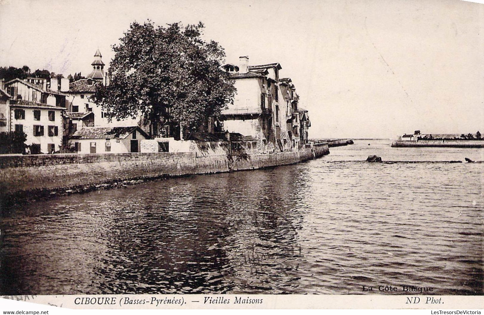 CPA - 64 - CIBOURE - Vieilles Maisons - Mer - Ciboure