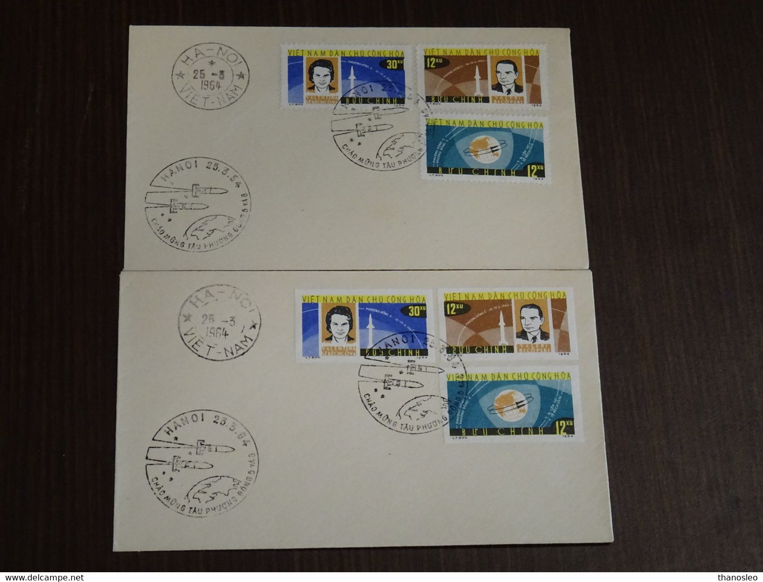 Vietnam 1964 Space, Astronauts+imperforate FDC VF - Asie