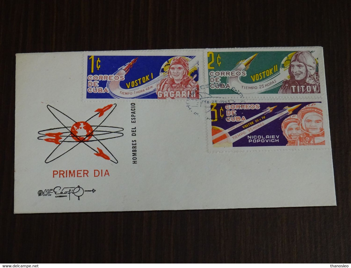 Cuba 1963 Space, Astronauts FDC VF - Sud America