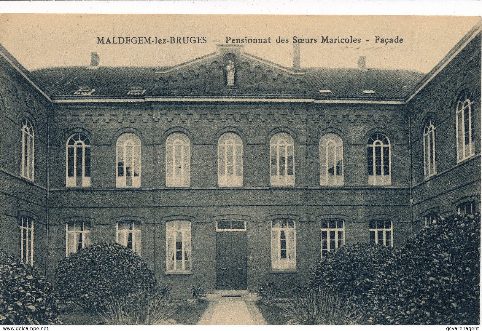 MALDEGEM   PENSIONNAT DES SOEURS MARICOLES  FACADE     2 SCANS - Maldegem