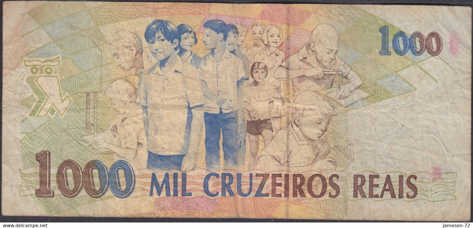 BRAZIL - 1000 Cruzeiros Reais ND (1993) P# 240 America Banknote - Edelweiss Coins - Brazil