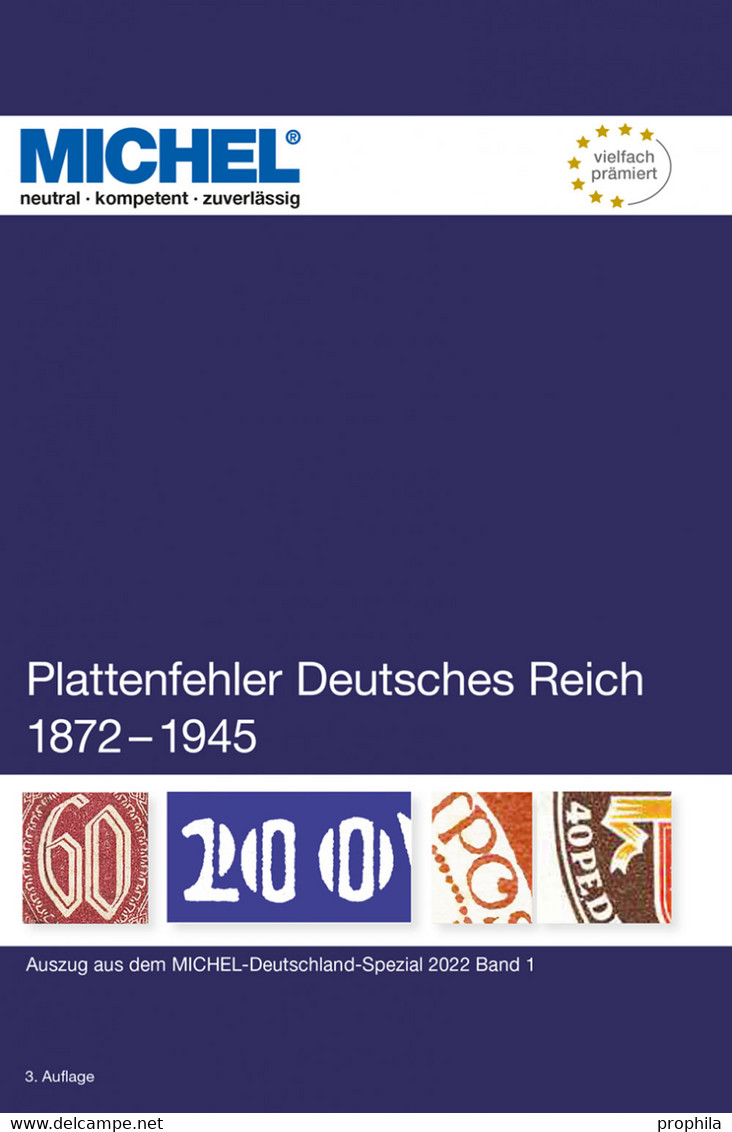 Michel Handbuch-Katalog Plattenfehler Deutsches Reich 1872-1945 - Alemania