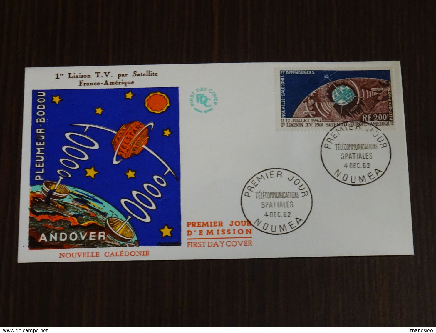 Nouvelle Caledonie 1962 Space, Telecommunications Spatiales FDC VF - Oceanía
