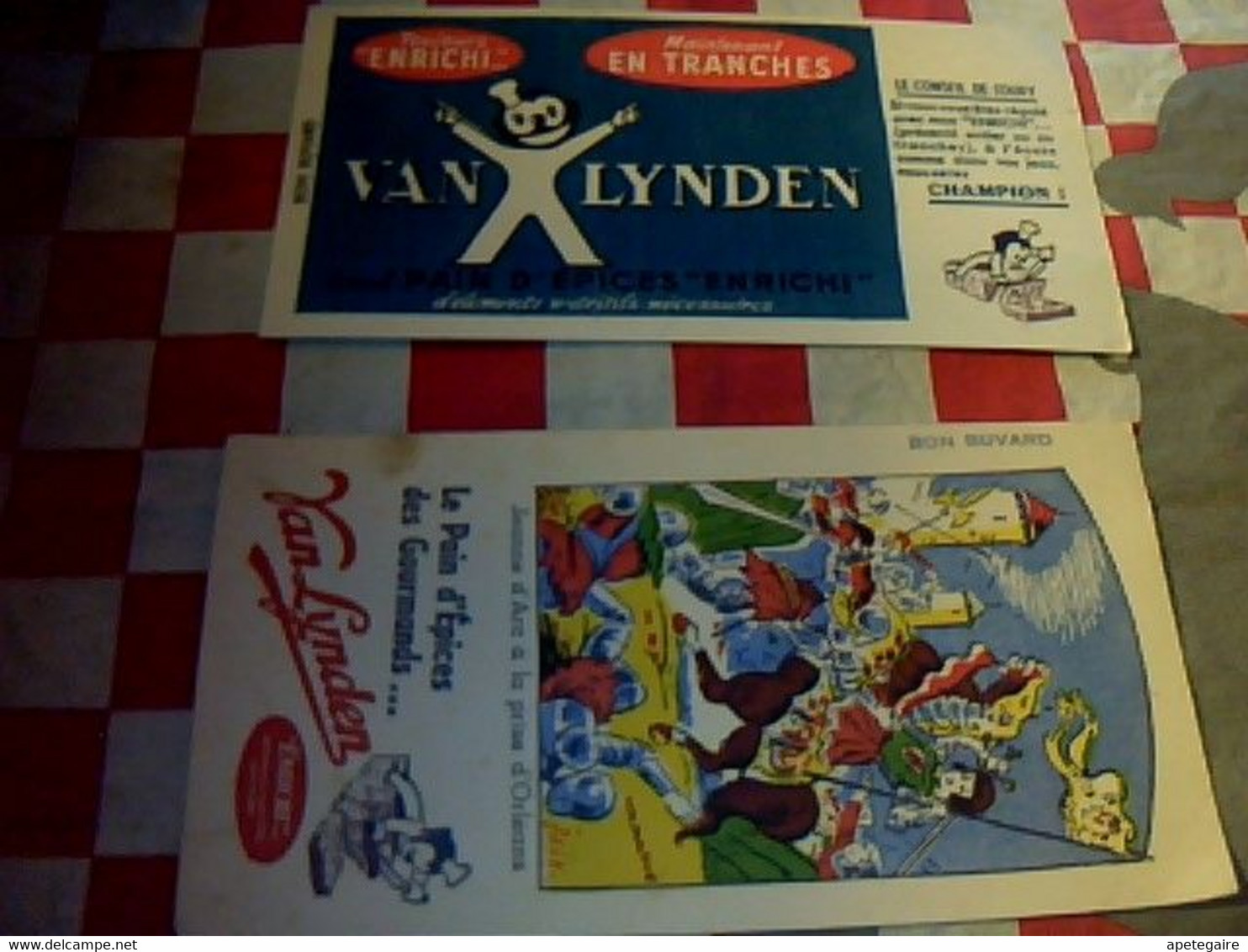 Vieux Papier Buvards X 2 Pain D.épice Van Lynden - V