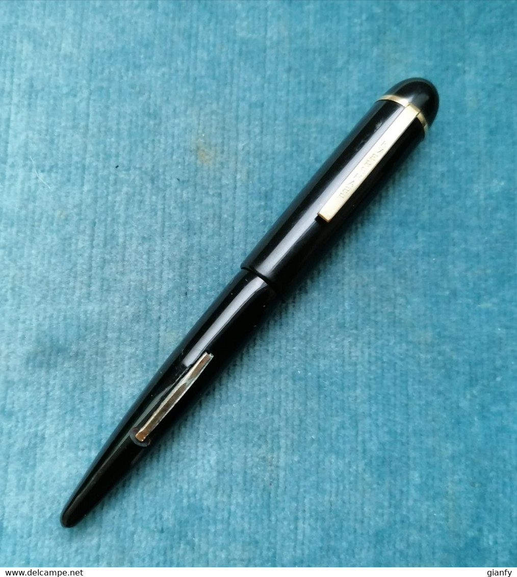 PENNA STILOGRAFICA EVERSHARP SKYLINE STREAMLINER BLACK 1948 VINTAGE FOUNTAIN PEN - Stylos