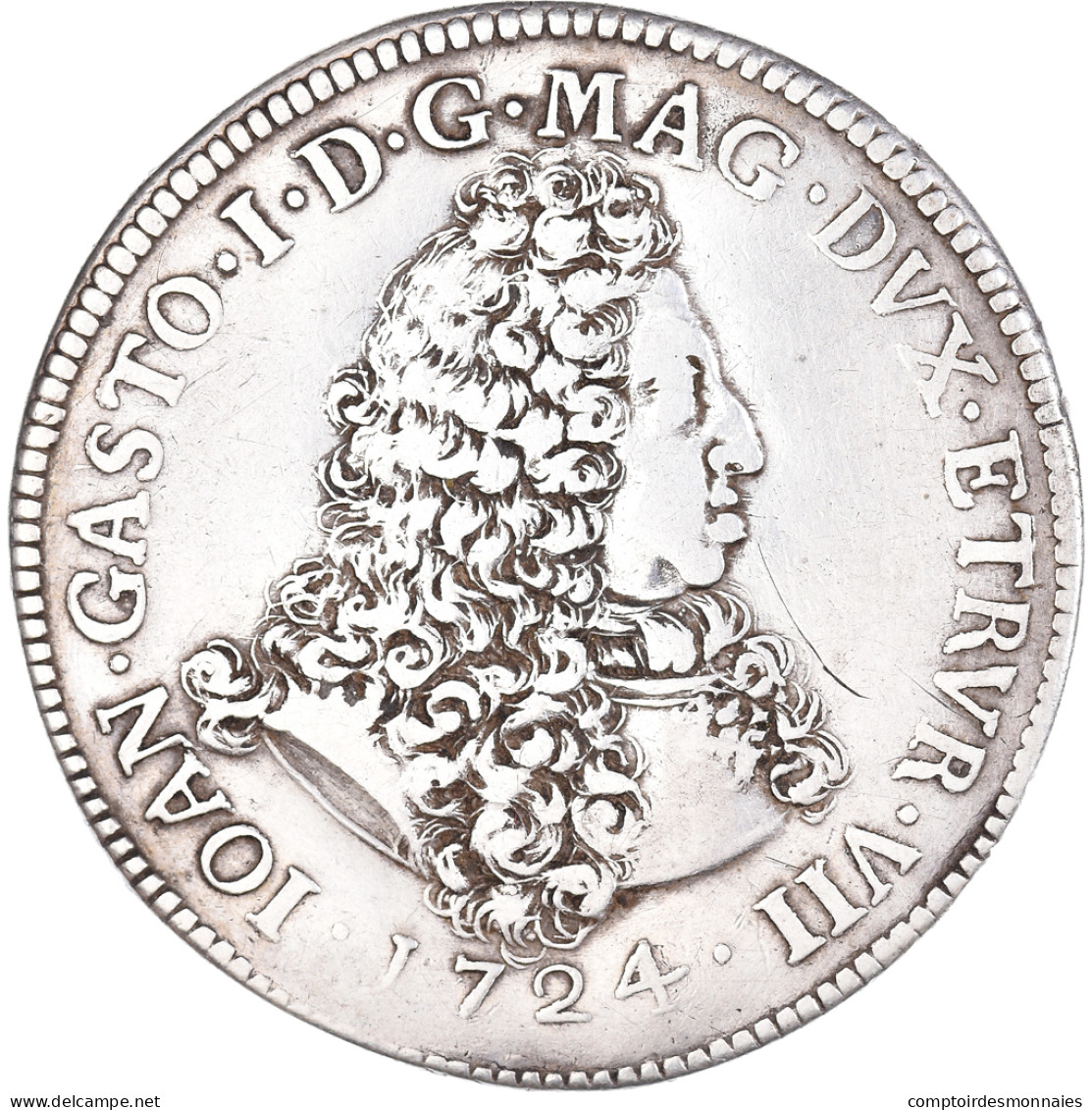 Monnaie, États Italiens, TUSCANY, Giovanni Gastone, Tollero, 1724, Livorno - Tuscan