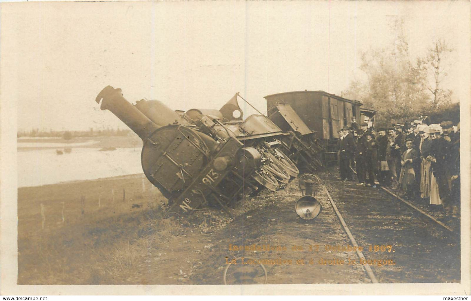 VOUGY Déraillement Du Train Suite Aux Inondations Octobre 1907 - Altri & Non Classificati
