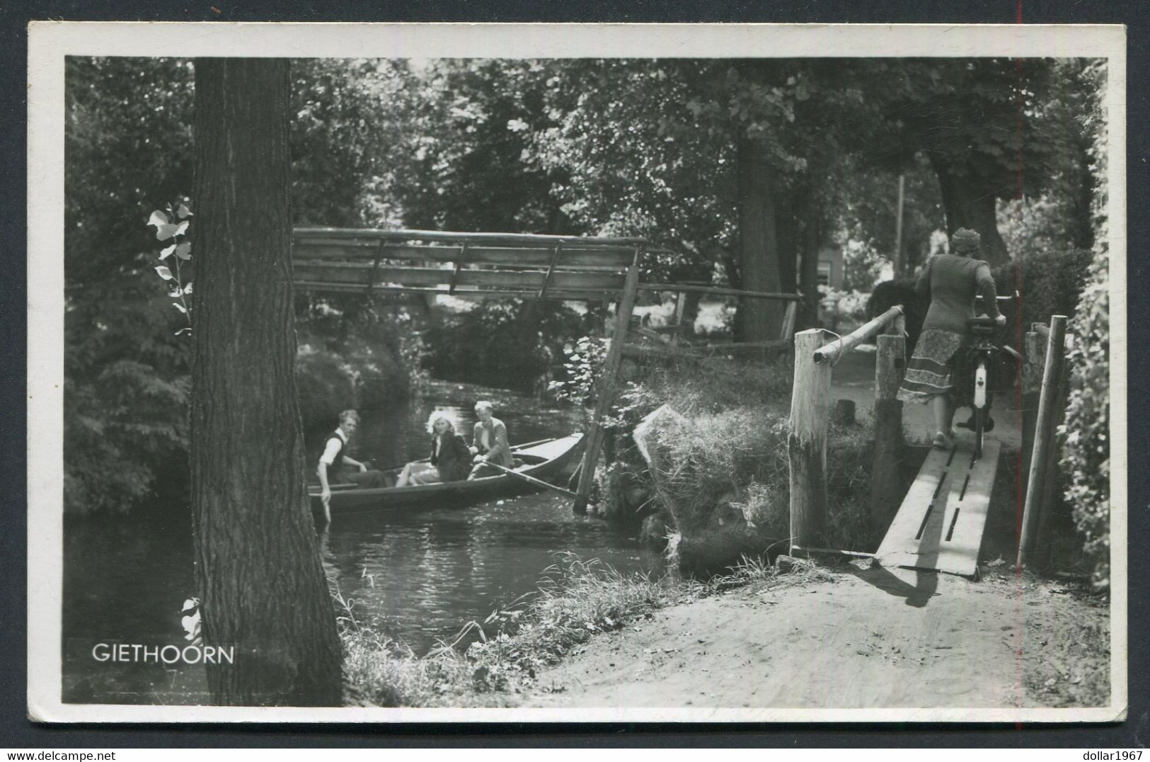 Giethoorn Reclame Bonds Hotel Pension Prinsen Beulakerwiede - Used  1951- 2 Scans For Condition.(Originalscan !!) - Giethoorn