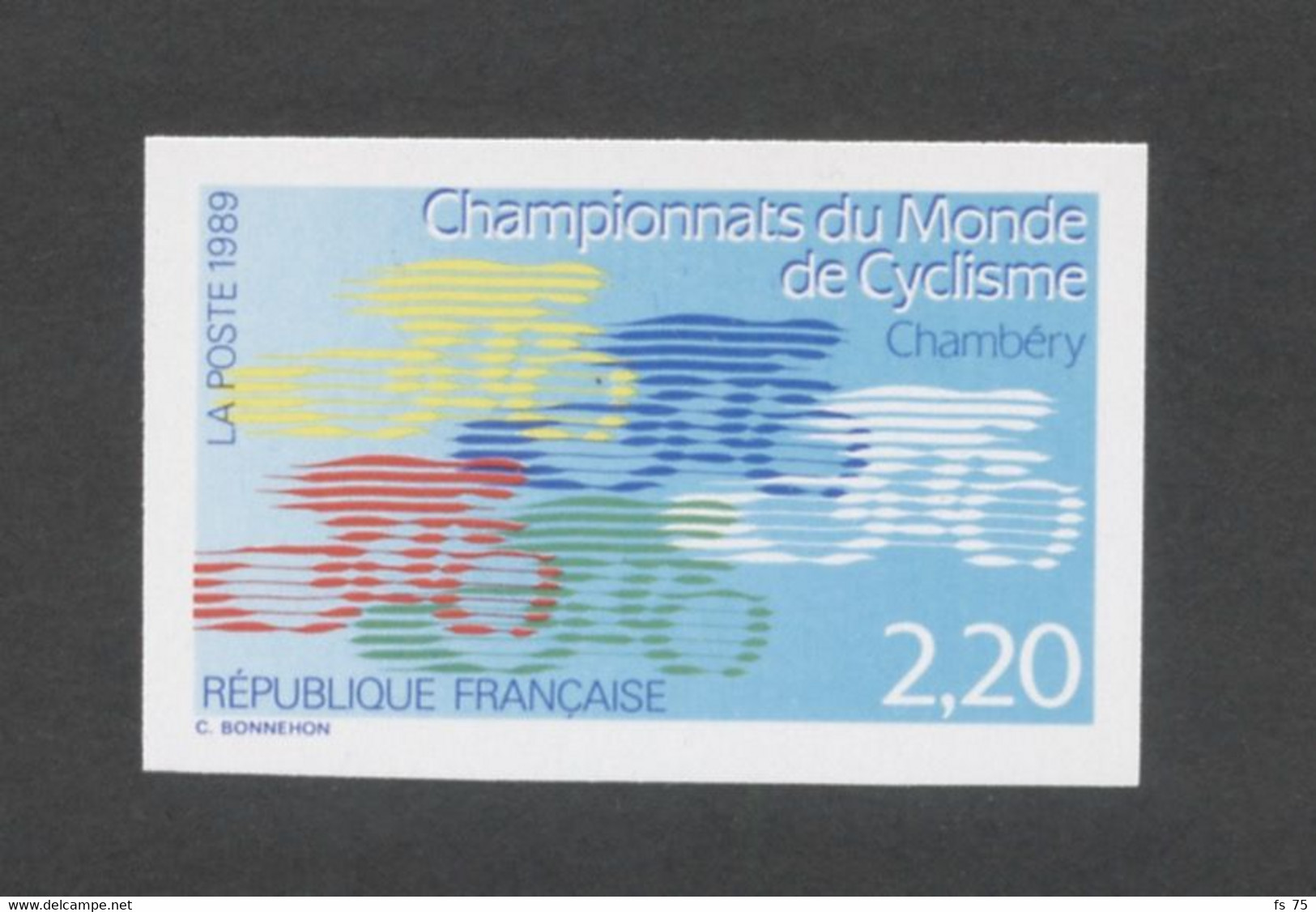 FRANCE - N°2590  2F20 CHAMPIONNATS DU MONDE DE CYCLISME - NON DENTELE - NEUF SANS CHARNIERE - 1981-1990