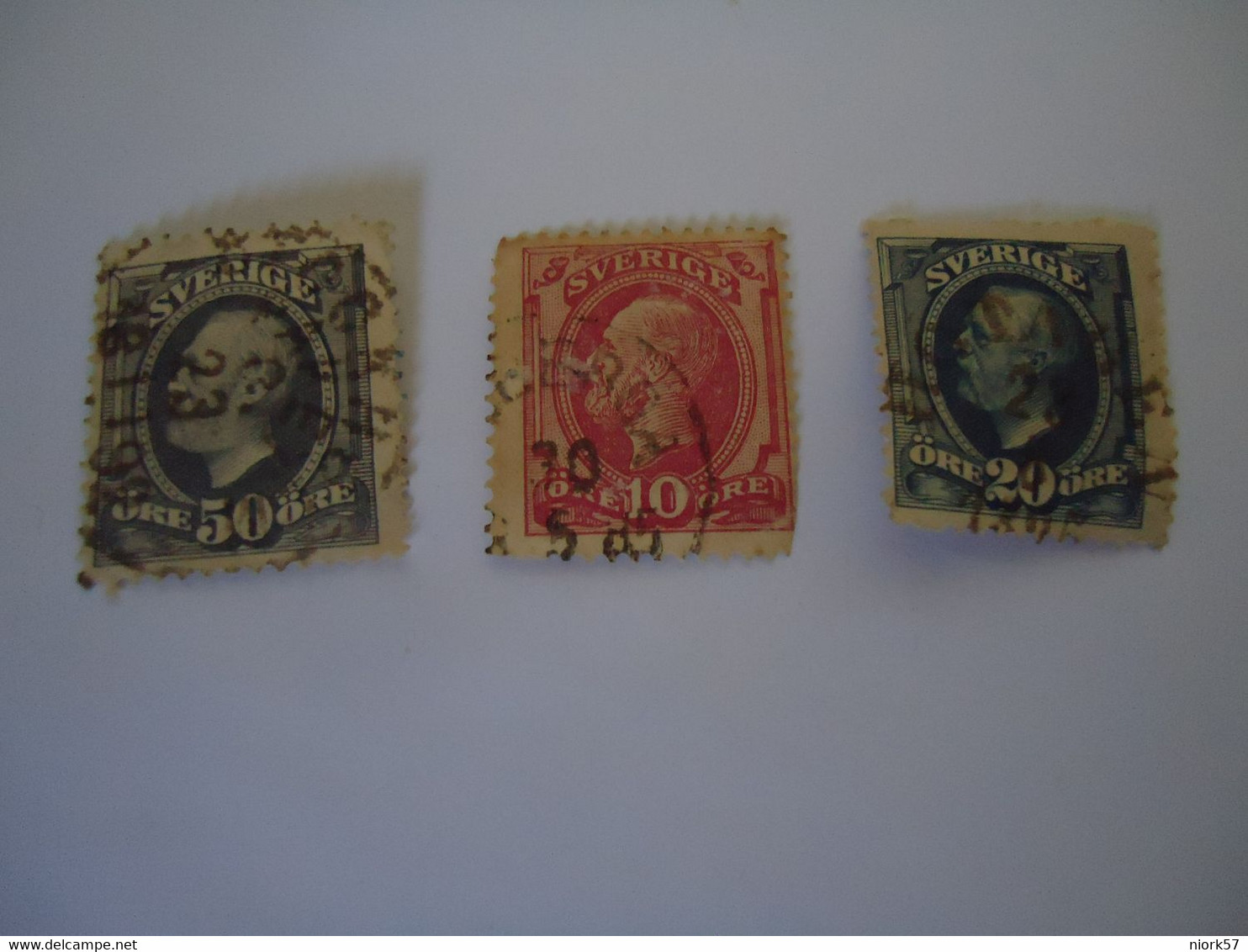 SWEDEN  USED    STAMPS   1872--1910  KINGS  WITH  POSTMARK - Other & Unclassified