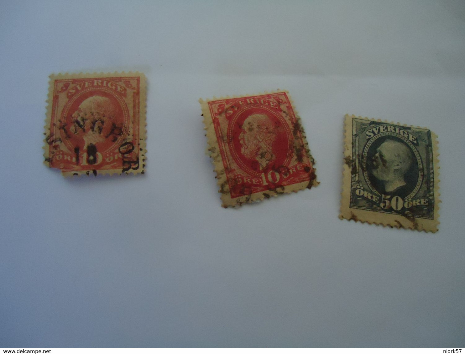 SWEDEN  USED    STAMPS   1872--1910  KINGS  WITH  POSTMARK - Other & Unclassified