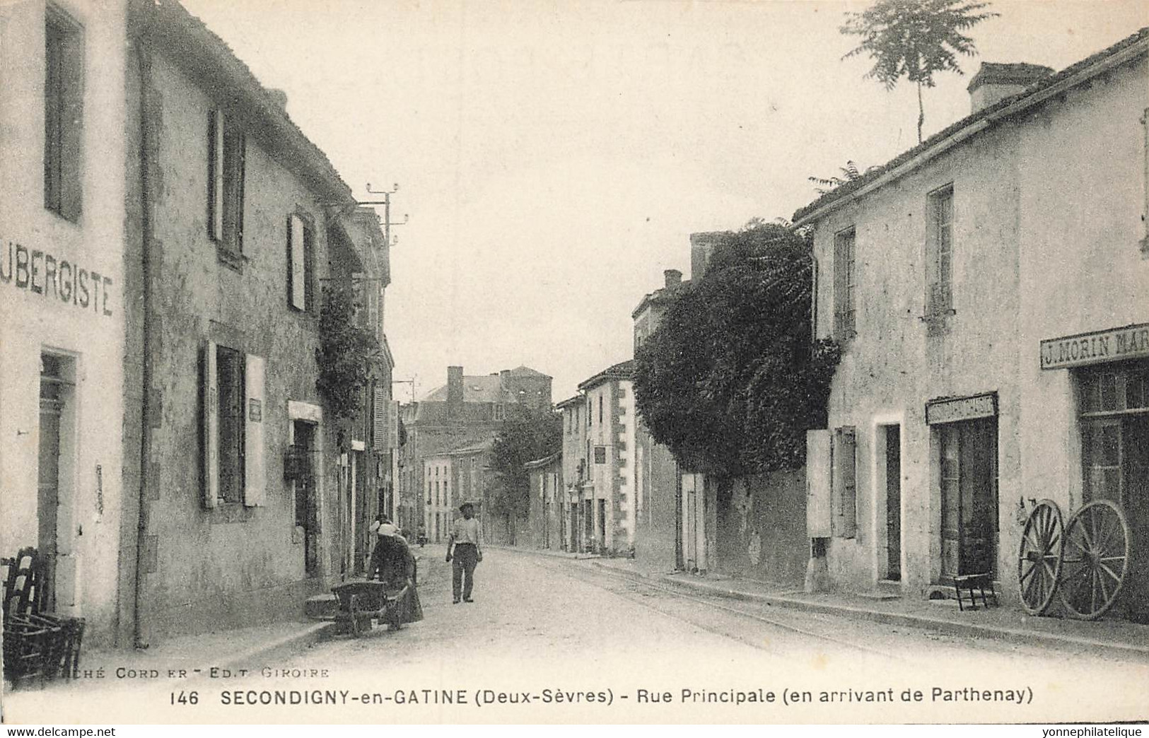 79 - DEUX SÈVRES - SECONDIGNY-EN-GATINAIS - Rue Principale Aubergiste - Maréchal Ferrant J. MORIN - Superbe - 10157 - Secondigny