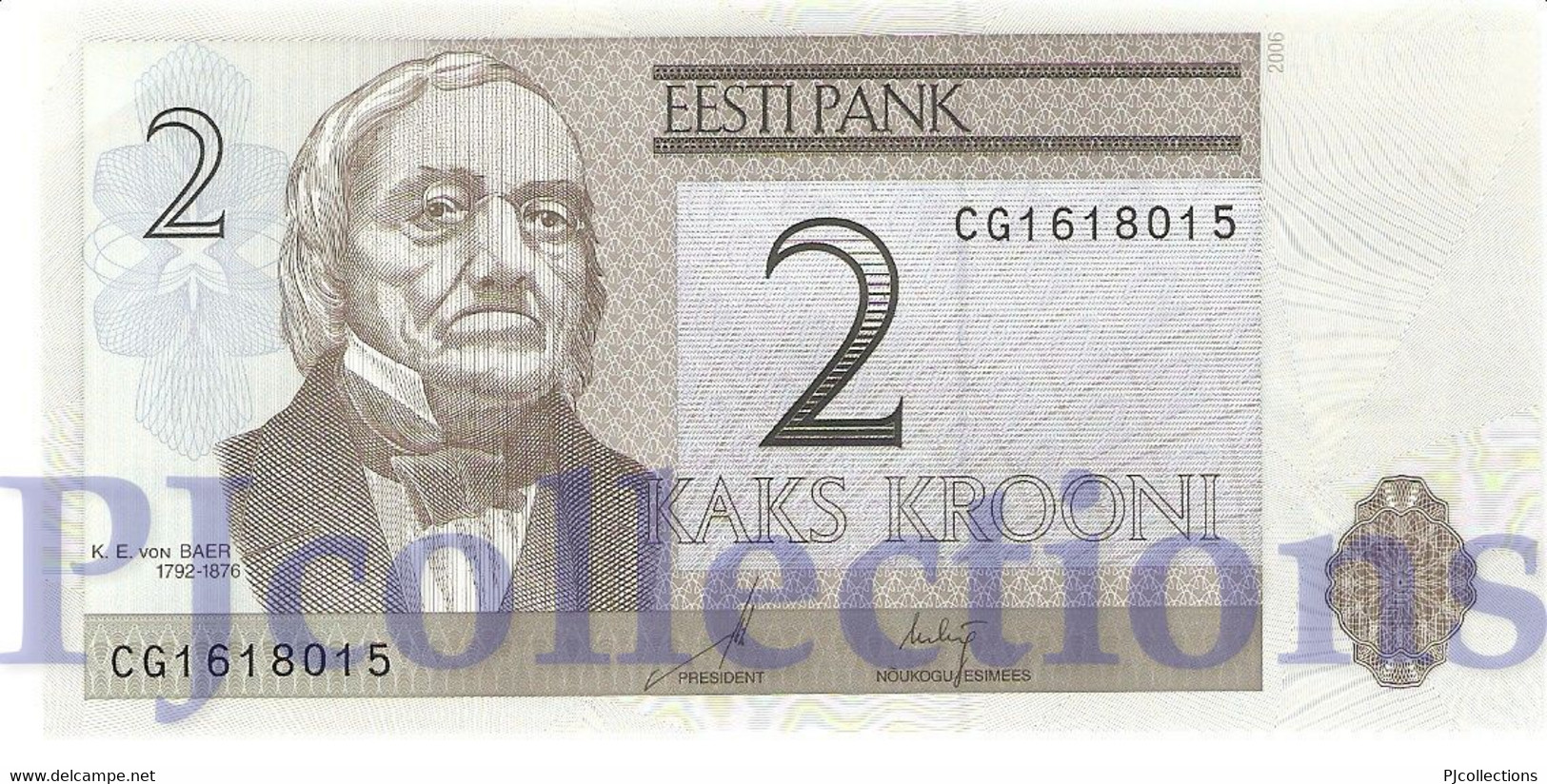 ESTONIA 2 KROONI 2006 PICK 85 UNC - Estonie