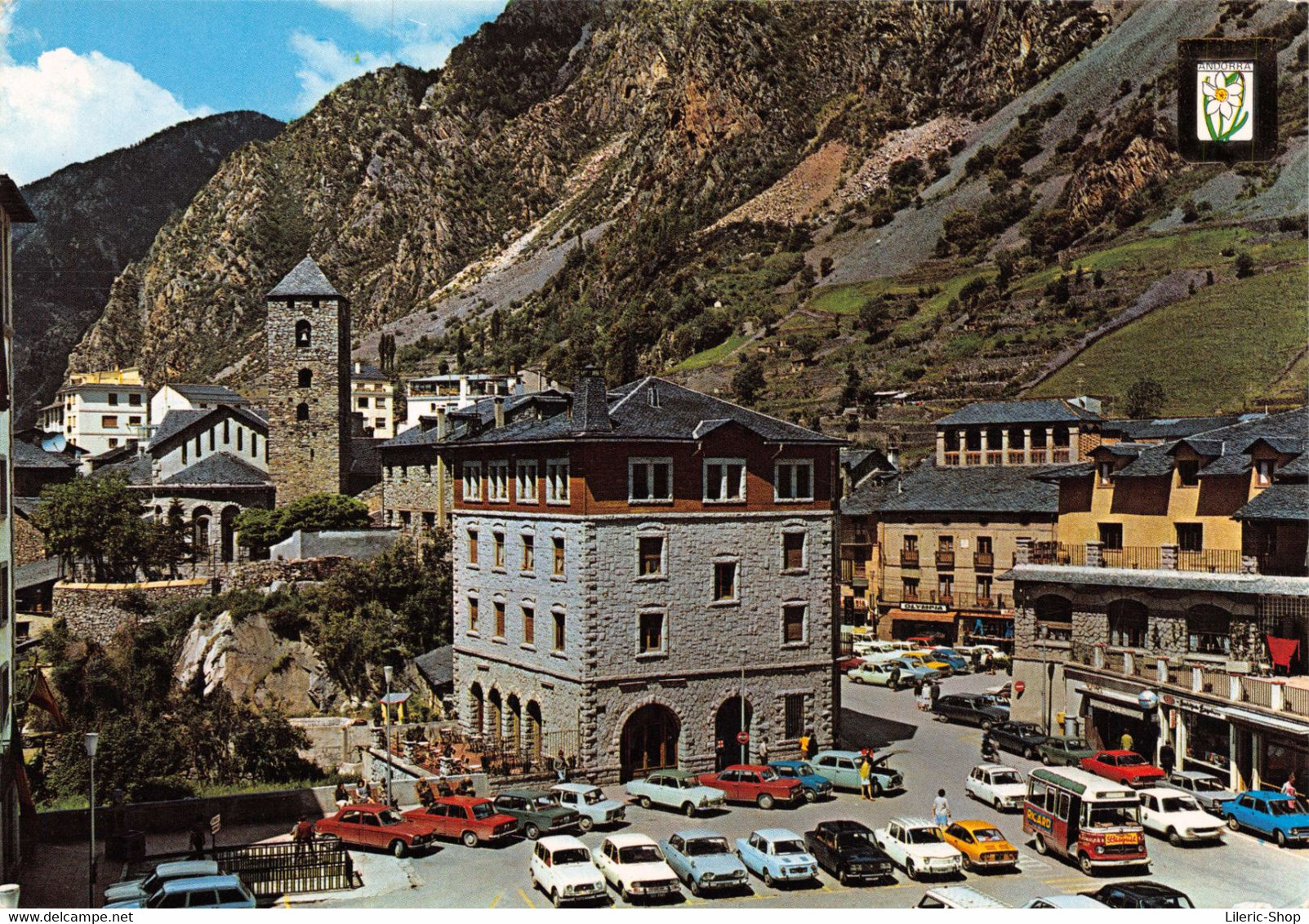VALLS D'ANDORRA. Plaza De La Iglesia - Autos Autobus Cpm GF ( ͡♥ ͜ʖ ͡♥) ♥ - Andorre