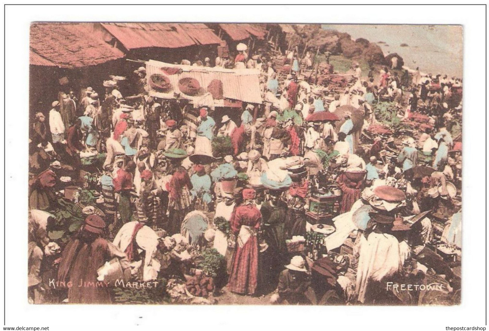 West Africa SIERRA LEONE Postcard King Jimmy Market Coloured Postcard By Pickering & Berthoud - Sierra Leone