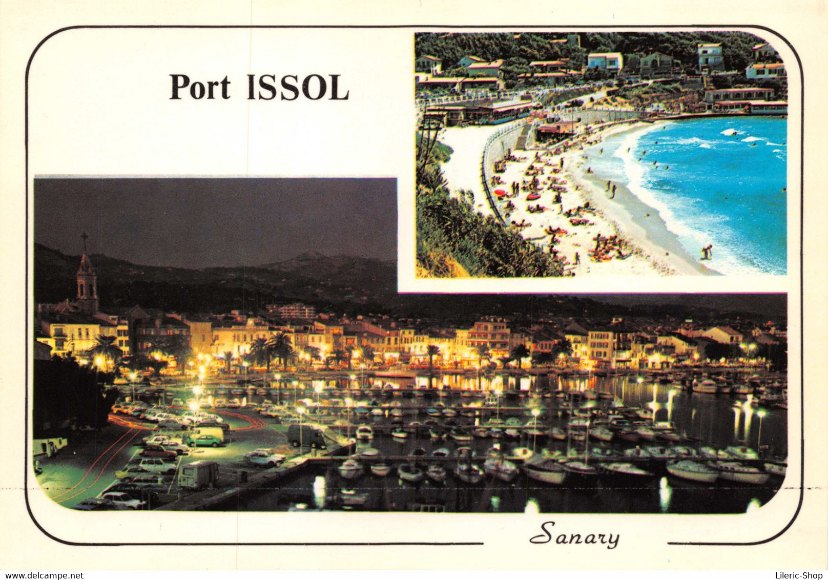 [83]  Sanary-sur-Mer - Vue Générale Du Port La Nuit - Plage De Port Issol  Cpm GF ( ͡♥ ͜ʖ ͡♥) ♥ - Sanary-sur-Mer